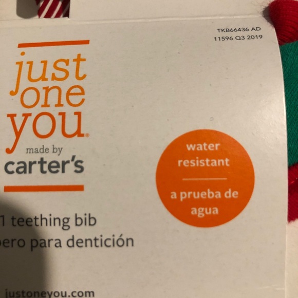 Carter’s Christmas Santa Claus Baby Bibs (2) - Picture 4 of 5